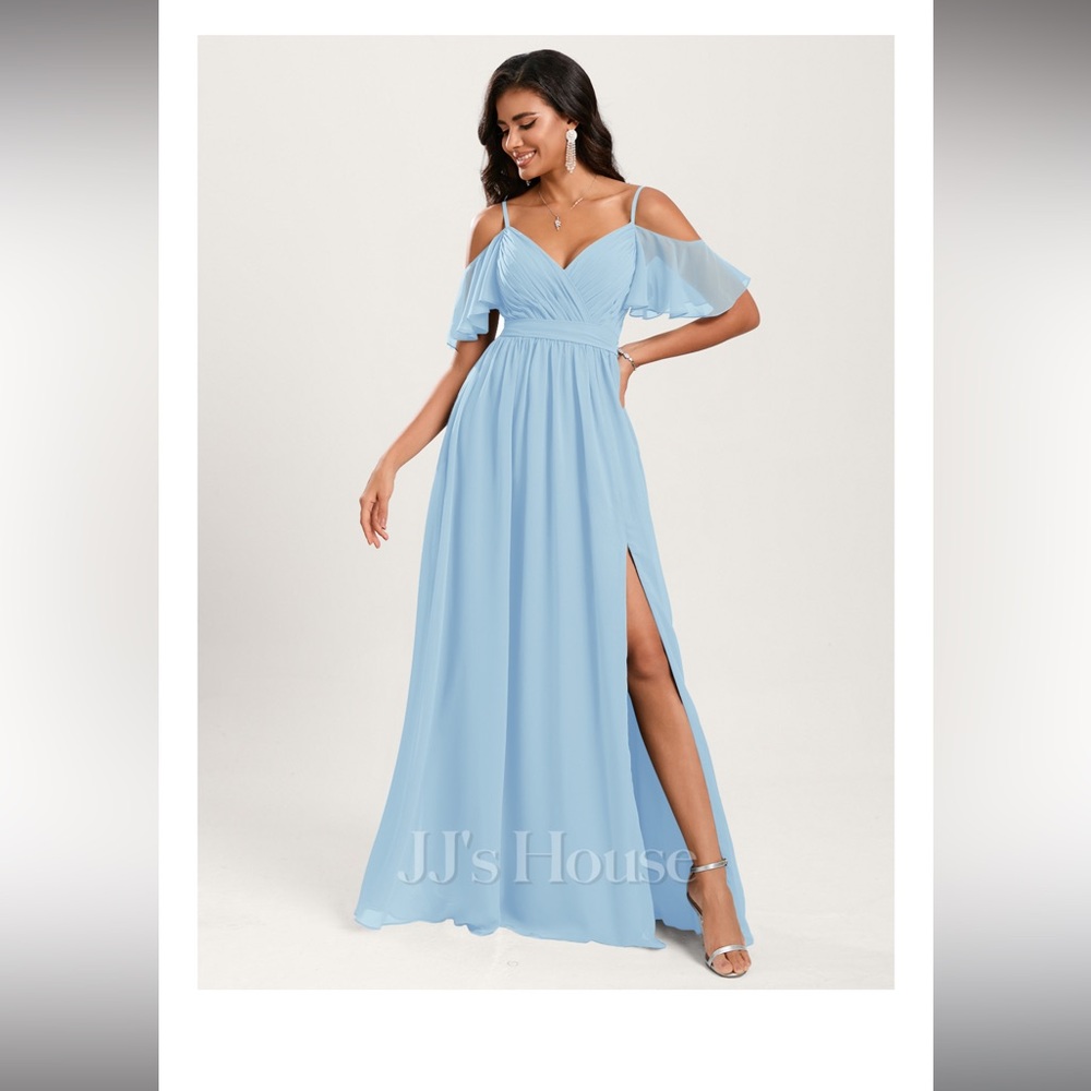 JJ’s House A-line Bridesmaids Dress Sky Blue